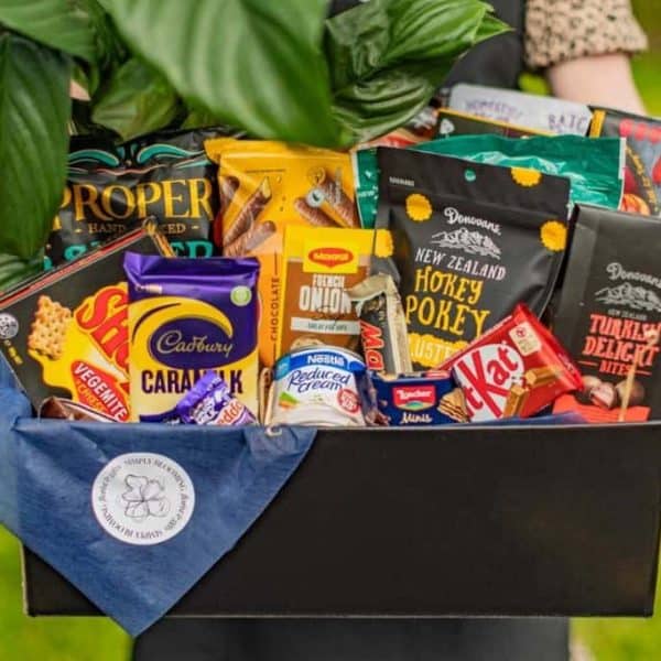 Gourmet Gift Hamper with a House Plant