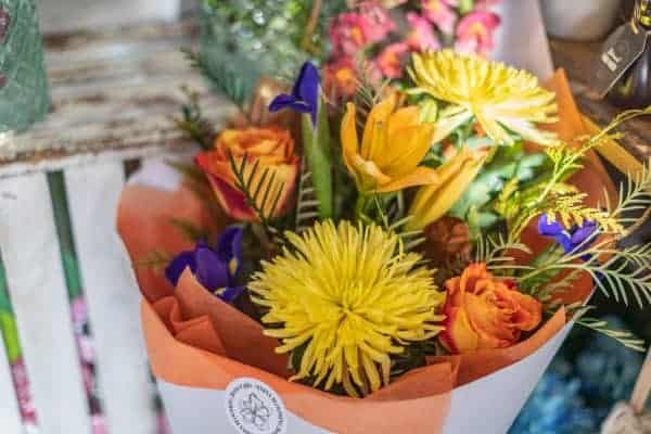 Bright Bouquet of Flowers (traditional wrap) - Image 2