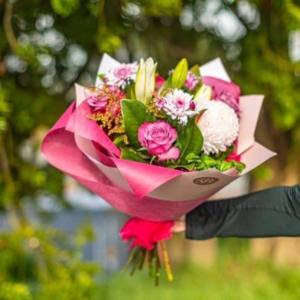 Pink Posy of Flowers
