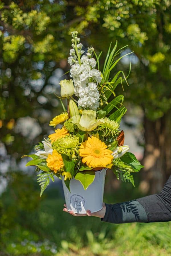 Yellow and White Flower Arrangement