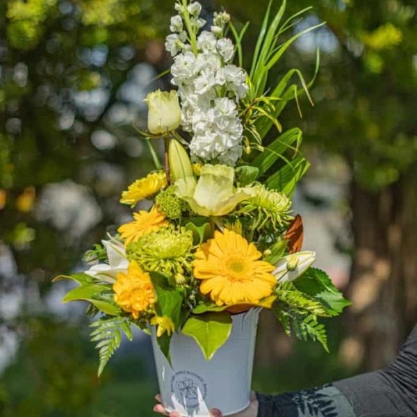 White and Yellow Arrangement