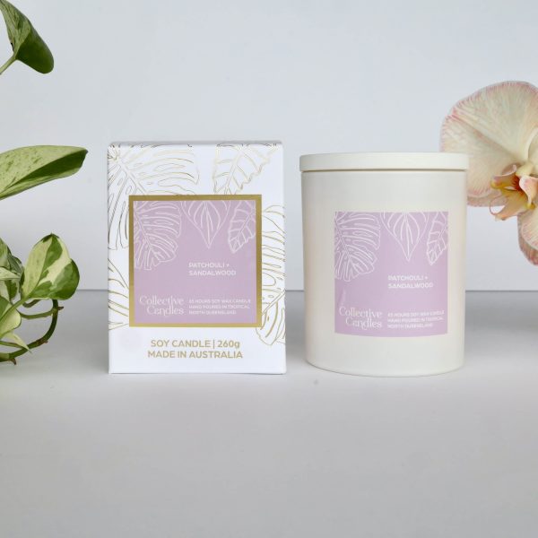 Patchouli and Sandalwood Soy Candle - Image 3
