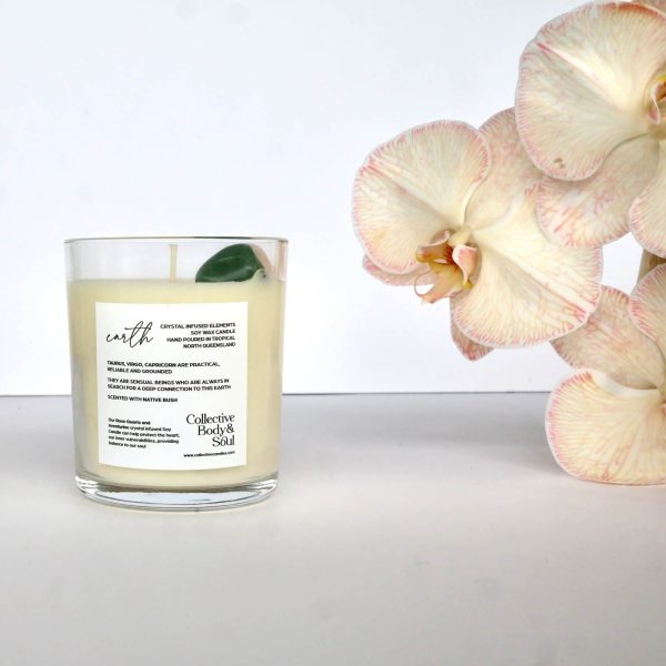 Crystal Soy Candle - Earth Signs (Taurus, Virgo, Capricorn) - Image 3