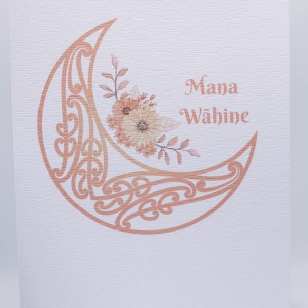 Beautiful floral birthday card with moon design and soft pastel colours, perfect for special occasion celebrations.
