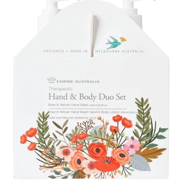 Beautiful Australian floral hand and body care set with natural ingredients.