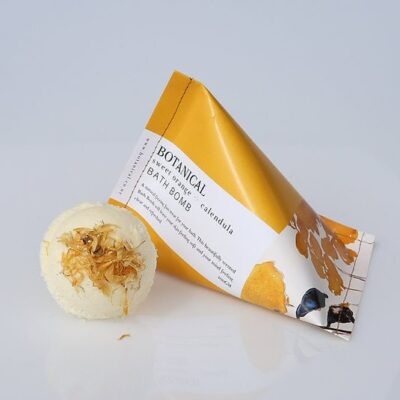 Sweet orange and calendula bath bomb